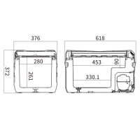 LODÓWKA KOMPRESOROWA TURYSTYCZNA SAMOCHODOWA ZAMRAŻARKA EVO NL30 12/24/230v