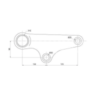 L114583,L79946 RAMIĘ PODNOŚNIKA LEWE JOHN DEERE,6300,6400,6505,6600,6110,6210,6310,6410,6510