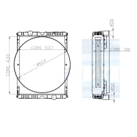 CHŁODNICA Wody Renault Ares 616 RX,617 RC,696 RZ,697, 7700065582 0010557011