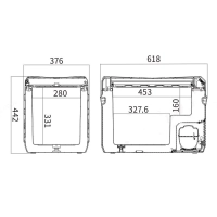 LODÓWKA KOMPRESOROWA TURYSTYCZNA SAMOCHODOWA ZAMRAŻARKA EVO NL 40 12/24/230v