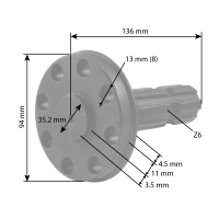 04417388 KOŃCÓWKA WAŁKA MOCY WOM CASE CS DEUTZ AGROTON 133000270156