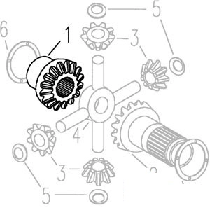 81803445 KOŁO ZĘBATE Mechanizm różnicowy NEw Holland TS Ford
