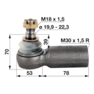 1502269C2​​​​​​​, PRZEGUB KULOWY PRAWY I LEWY DRĄŻKA KIEROWNICZEGO