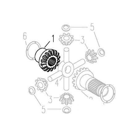 81803445 KOŁO ZĘBATE Mechanizm różnicowy NEw Holland TS Ford