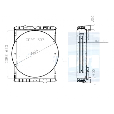 CHŁODNICA Wody Renault Ares 616 RX,617 RC,696 RZ,697, 7700065582 0010557011