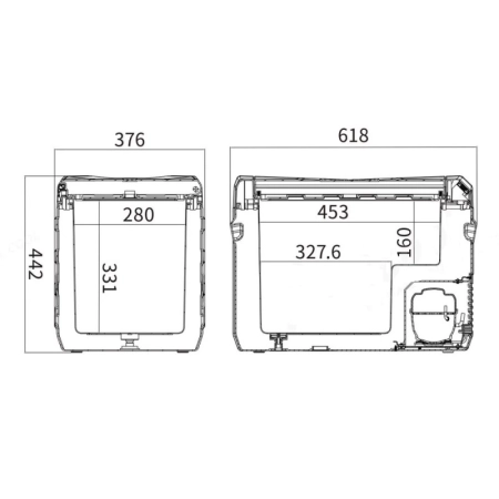 LODÓWKA KOMPRESOROWA TURYSTYCZNA SAMOCHODOWA ZAMRAŻARKA EVO NL 40 12/24/230v