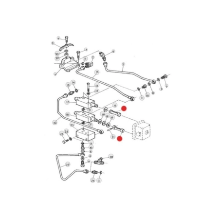 T32132, SUWAK ROZDZIELACZA JOHN DEERE