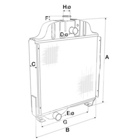 3216849R92, 3404962R3 CHŁODNICA WODY CASE 743XL,844,844XL845,845XL