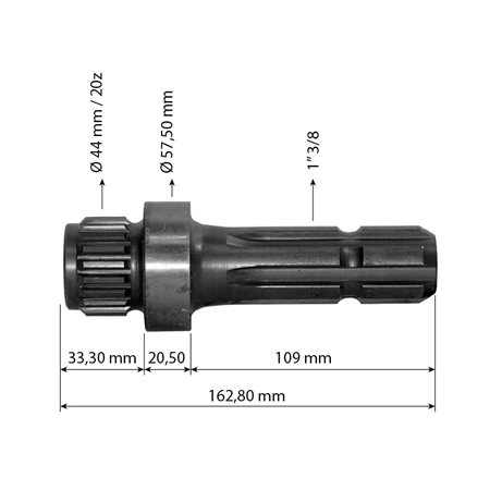WAŁEK WOM PTO 83983802 5171332 New Holland Ts TL Ford Fiat E7NNB728AA Z6 1 3/8