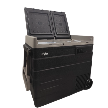 LODÓWKA TURYSTYCZNA KOMPRESOROWA SAMOCHODOWA ZAMRAŻARKA DUAL ZONE 60L 12/24/230V EVO UD65