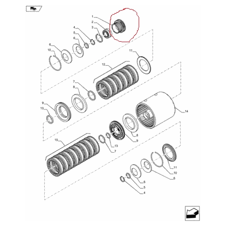 87553310, KOŁO ZĘBATE CASE MAGNUM, PUMA, NEW HOLLAND T1, T2, T7